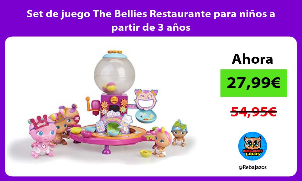 Set de juego The Bellies Restaurante para ninos a partir de 3 anos