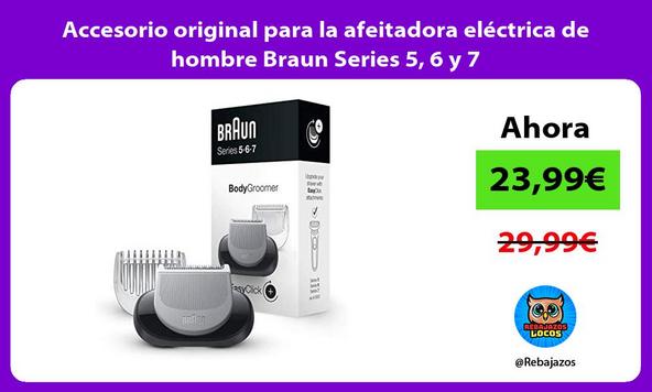 Accesorio original para la afeitadora eléctrica de hombre Braun Series 5, 6 y 7