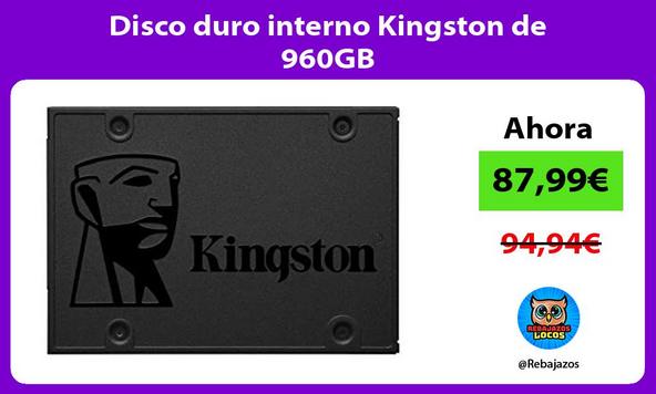 Disco duro interno Kingston de 960GB