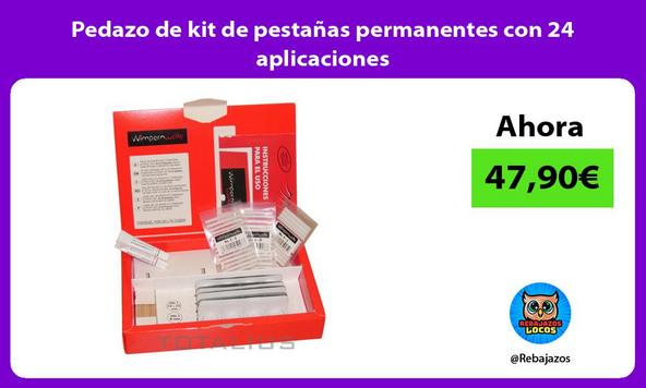 Pedazo de kit de pestañas permanentes con 24 aplicaciones