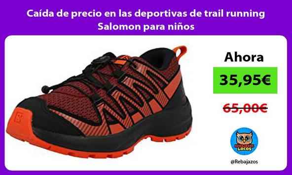 Caída de precio en las deportivas de trail running Salomon para niños