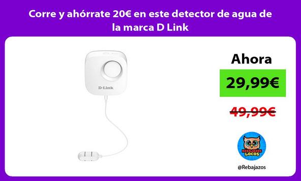Corre y ahórrate 20€ en este detector de agua de la marca D Link