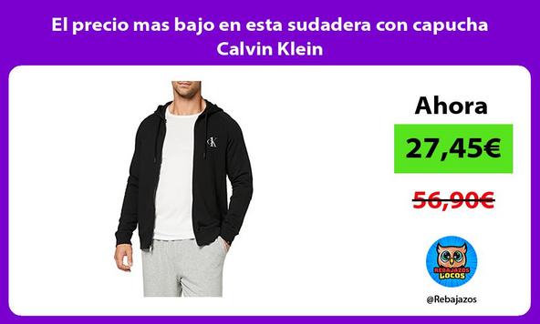 El precio mas bajo en esta sudadera con capucha Calvin Klein