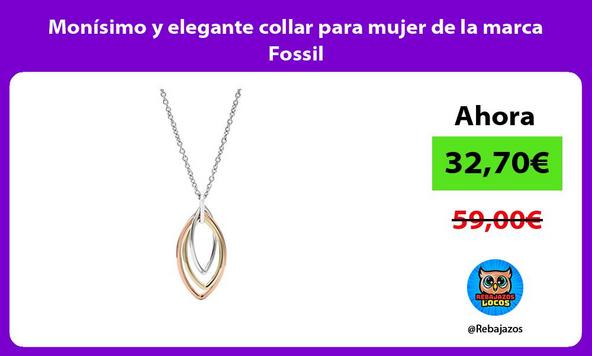 Monísimo y elegante collar para mujer de la marca Fossil