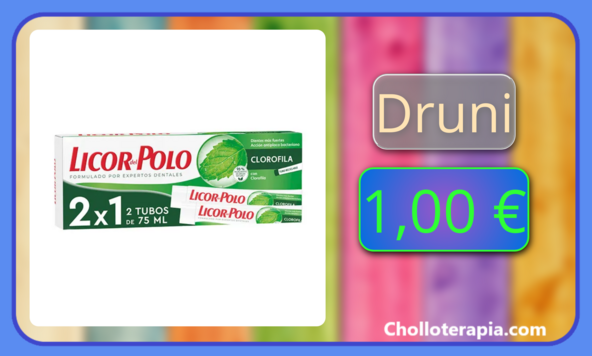 Solo hoy a mini precio este pack de pastas dentífricas Licor del polo clorofila