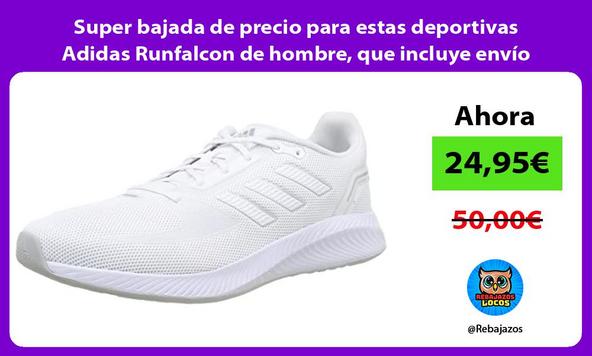 Super bajada de precio para estas deportivas Adidas Runfalcon de hombre, que incluye envío Prime
