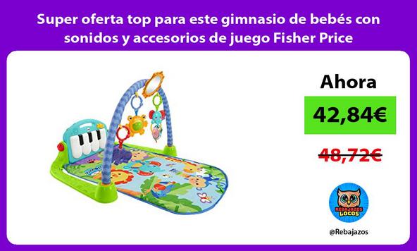Super oferta top para este gimnasio de bebés con sonidos y accesorios de juego Fisher Price