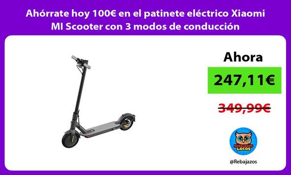 Ahórrate hoy 100€ en el patinete eléctrico Xiaomi MI Scooter con 3 modos de conducción