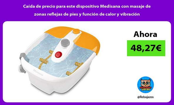 Caída de precio para este dispositivo Medisana con masaje de zonas reflejas de pies y función de calor y vibración
