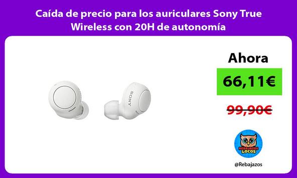 Caída de precio para los auriculares Sony True Wireless con 20H de autonomía