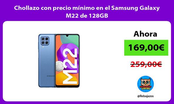 Chollazo con precio mínimo en el Samsung Galaxy M22 de 128GB