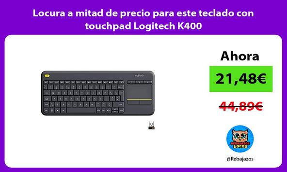 Locura a mitad de precio para este teclado con touchpad Logitech K400
