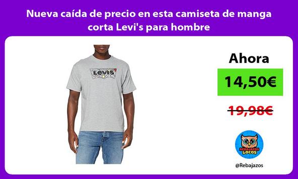 Nueva caída de precio en esta camiseta de manga corta Levi's para hombre