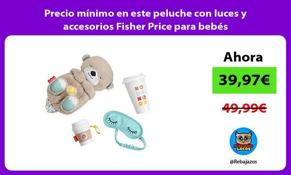 Precio mínimo en este peluche con luces y accesorios Fisher Price para bebés