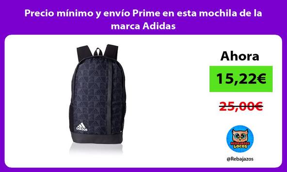 Precio mínimo y envío Prime en esta mochila de la marca Adidas
