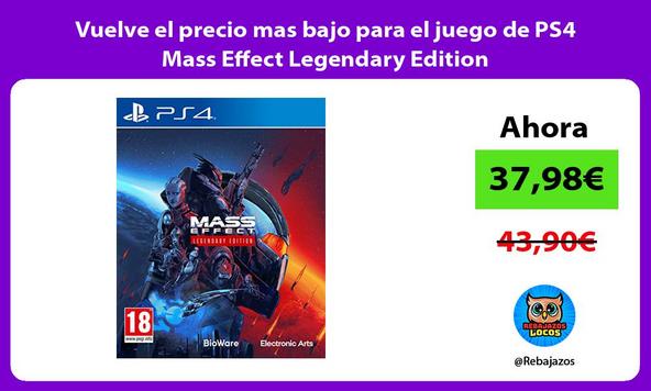 Vuelve el precio mas bajo para el juego de PS4 Mass Effect Legendary Edition