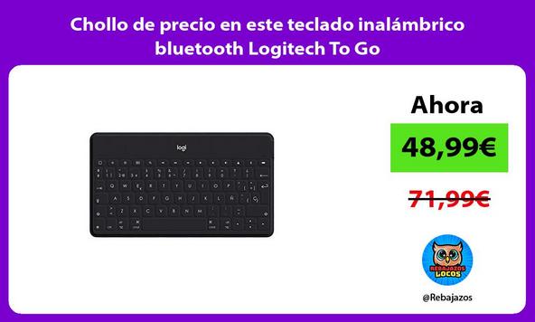 Chollo de precio en este teclado inalámbrico bluetooth Logitech To Go