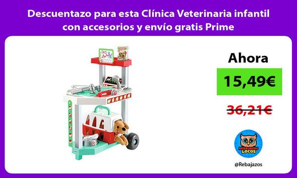 Descuentazo para esta Clínica Veterinaria infantil con accesorios y envío gratis Prime