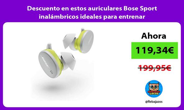 Descuento en estos auriculares Bose Sport inalámbricos ideales para entrenar
