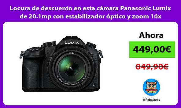 Locura de descuento en esta cámara Panasonic Lumix de 20.1mp con estabilizador óptico y zoom 16x
