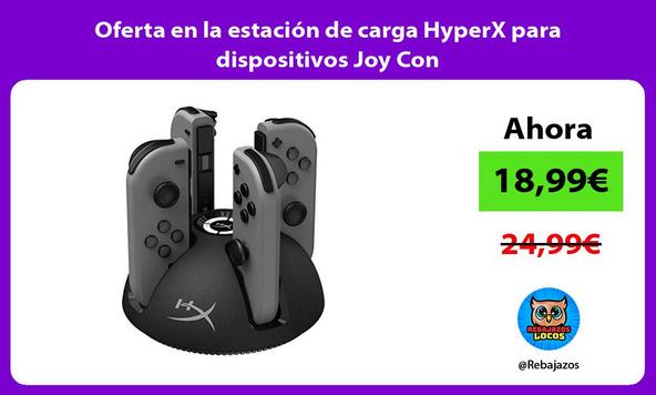 Oferta en la estación de carga HyperX para dispositivos Joy Con