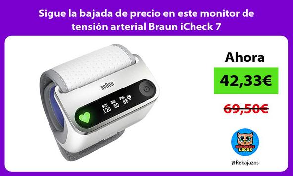 Sigue la bajada de precio en este monitor de tensión arterial Braun iCheck 7