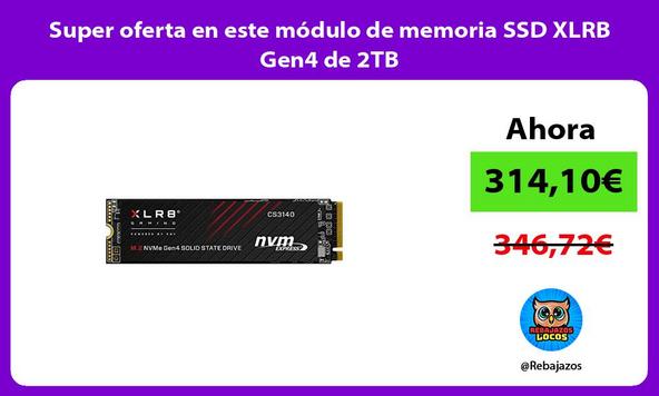 Super oferta en este módulo de memoria SSD XLRB Gen4 de 2TB