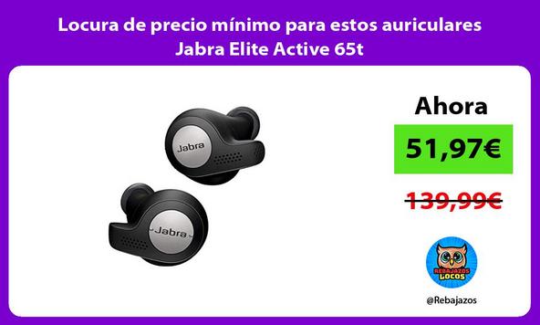 Locura de precio mínimo para estos auriculares Jabra Elite Active 65t