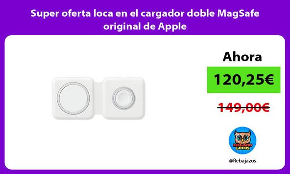 Super oferta loca en el cargador doble MagSafe original de Apple