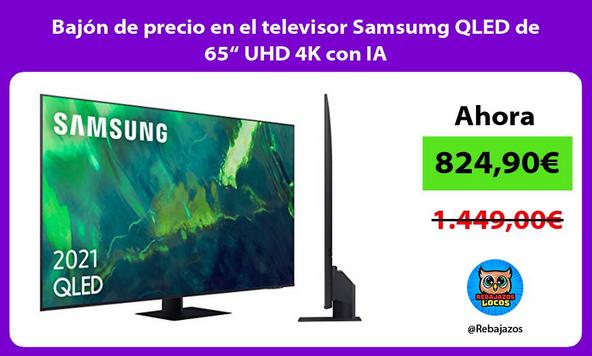 Bajón de precio en el televisor Samsumg QLED de 65“ UHD 4K con IA
