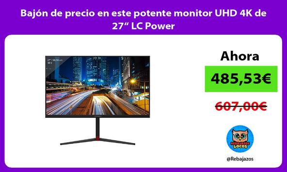 Bajón de precio en este potente monitor UHD 4K de 27“ LC Power