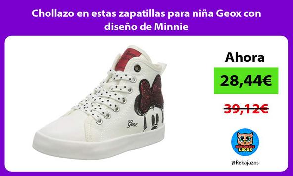 Chollazo en estas zapatillas para niña Geox con diseño de Minnie