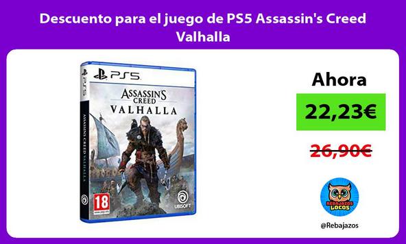 Descuento para el juego de PS5 Assassin's Creed Valhalla