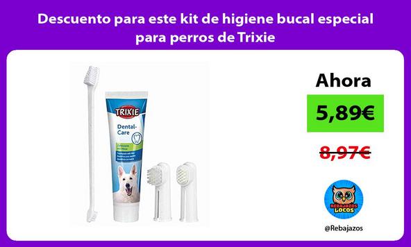Descuento para este kit de higiene bucal especial para perros de Trixie