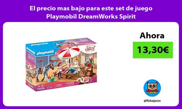El precio mas bajo para este set de juego Playmobil DreamWorks Spirit