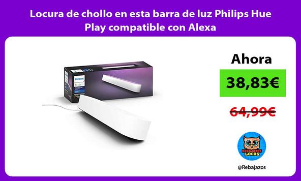 Locura de chollo en esta barra de luz Philips Hue Play compatible con Alexa