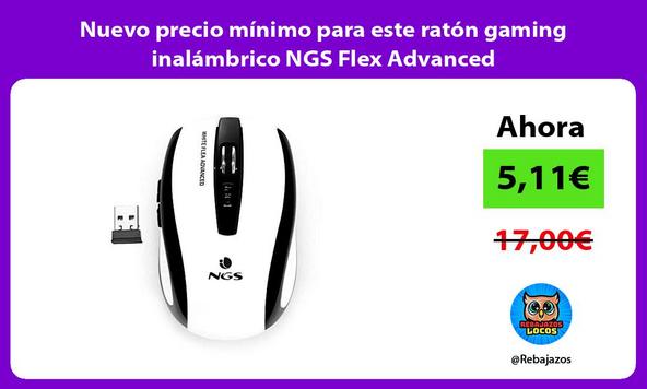 Nuevo precio mínimo para este ratón gaming inalámbrico NGS Flex Advanced