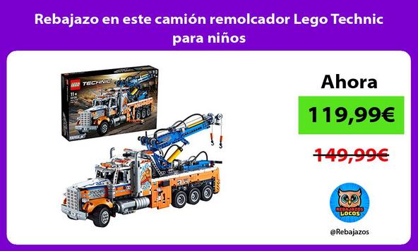 Rebajazo en este camión remolcador Lego Technic para niños