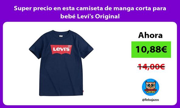 Super precio en esta camiseta de manga corta para bebé Levi's Original