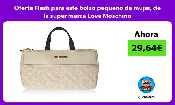 Oferta Flash para este bolso pequeño de mujer, de la super marca Love Moschino