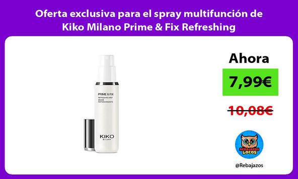 Oferta exclusiva para el spray multifunción de Kiko Milano Prime & Fix Refreshing
