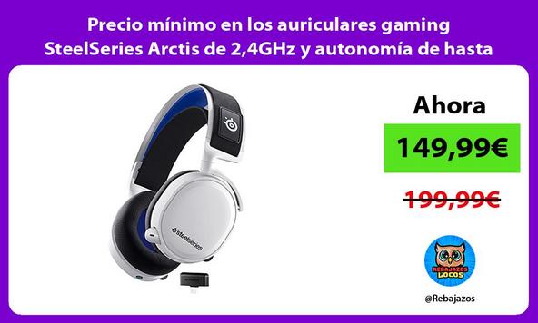 Precio mínimo en los auriculares gaming SteelSeries Arctis de 2,4GHz y autonomía de hasta 30h