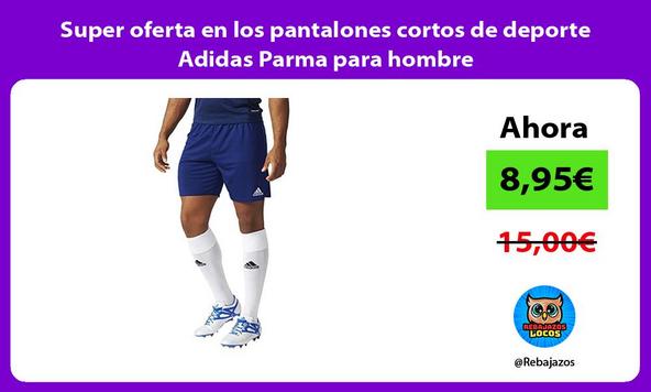 Super oferta en los pantalones cortos de deporte Adidas Parma para hombre