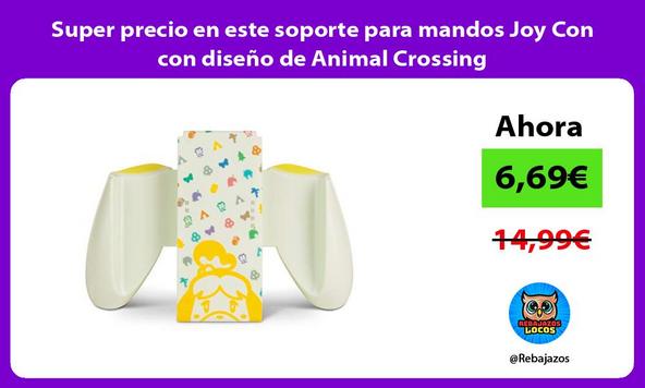 Super precio en este soporte para mandos Joy Con con diseño de Animal Crossing