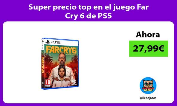 Super precio top en el juego Far Cry 6 de PS5