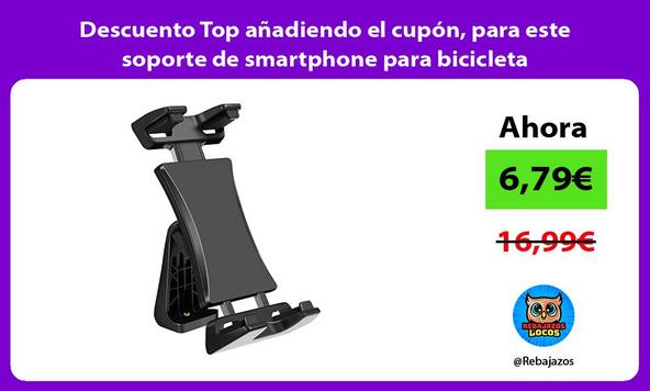 Descuento Top añadiendo el cupón, para este soporte de smartphone para bicicleta