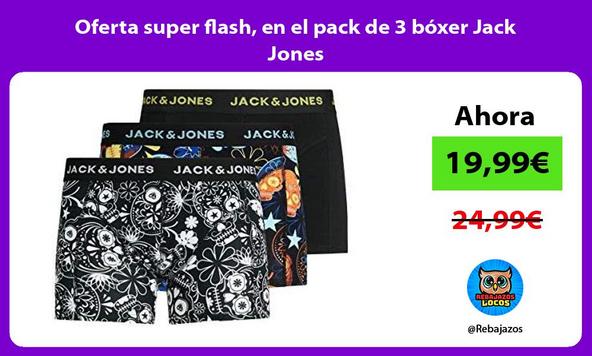 Oferta super flash, en el pack de 3 bóxer Jack Jones