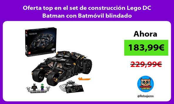Oferta top en el set de construcción Lego DC Batman con Batmóvil blindado