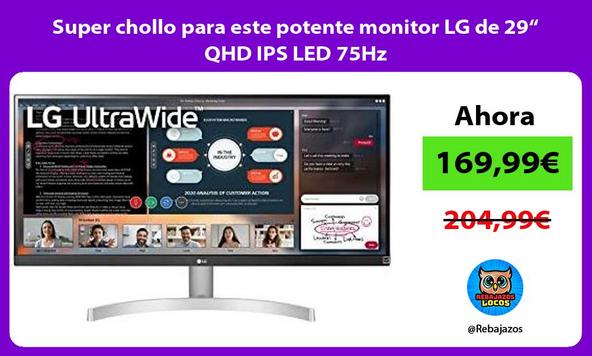 Super chollo para este potente monitor LG de 29“ QHD IPS LED 75Hz