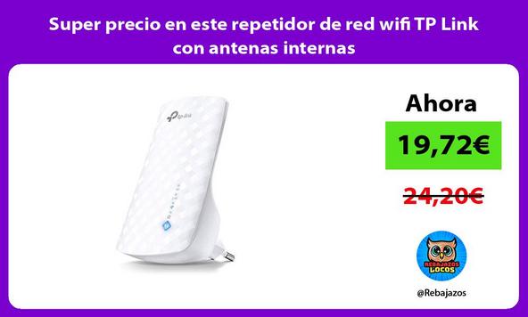 Super precio en este repetidor de red wifi TP Link con antenas internas